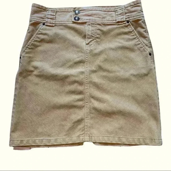 Women’s Gap Stretch Corduroy Mini Skirt Tan size 6 - Picture 1 of 10